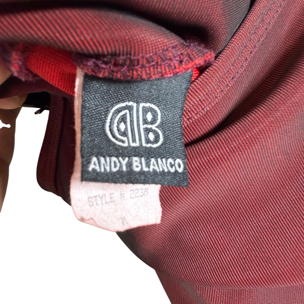 Andy Blanco Elegant Burgundy Slip Dress - Picture 8 of 10